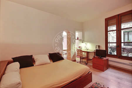 Salon Studio alcove meublé - 31m²  - Port Royal / Raspail - Paris