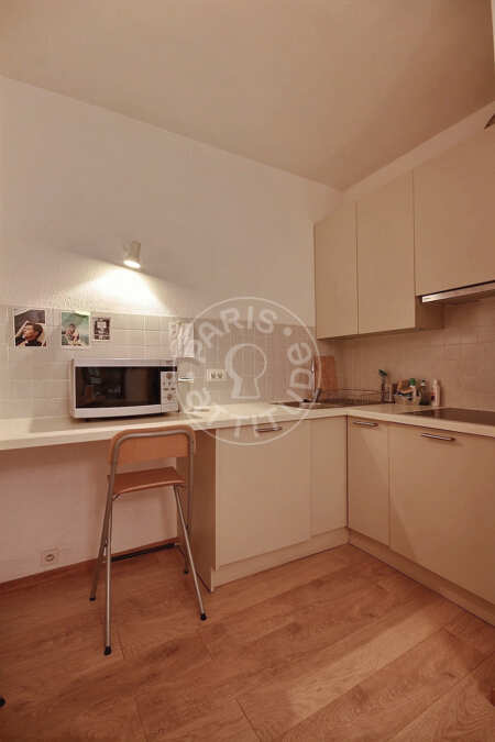 Cuisine Studio alcove meublé - 31m²  - Port Royal / Raspail - Paris