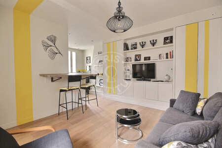 Salón Piso amueblado - 36m²  - 1 dormitorio - Montorgueil - París