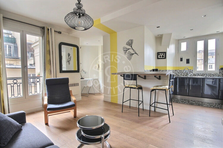 Salon - 1 chambre meublé - Paris 75002 - 14226