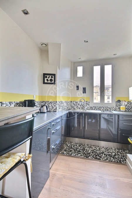 Cocina Piso amueblado - 36m²  - 1 dormitorio - Montorgueil - París