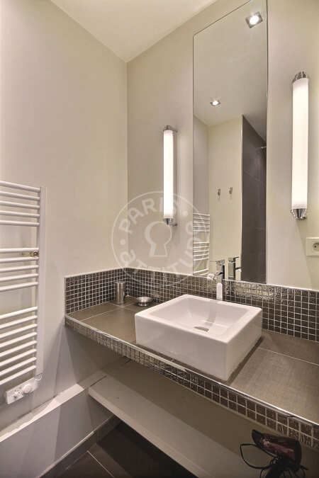 Baño Piso amueblado - 36m²  - 1 dormitorio - Montorgueil - París