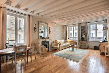 Sala Apartamento mobilado - 77m²  - 2 quartos - Ledru-Rollin - Paris