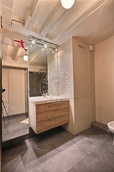 Casa de banho Apartamento mobilado - 77m²  - 2 quartos - Ledru-Rollin - Paris