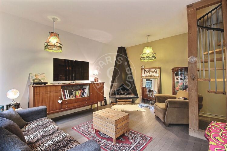 Salotto - 2 locali arredato - Parigi 75019 - 14240