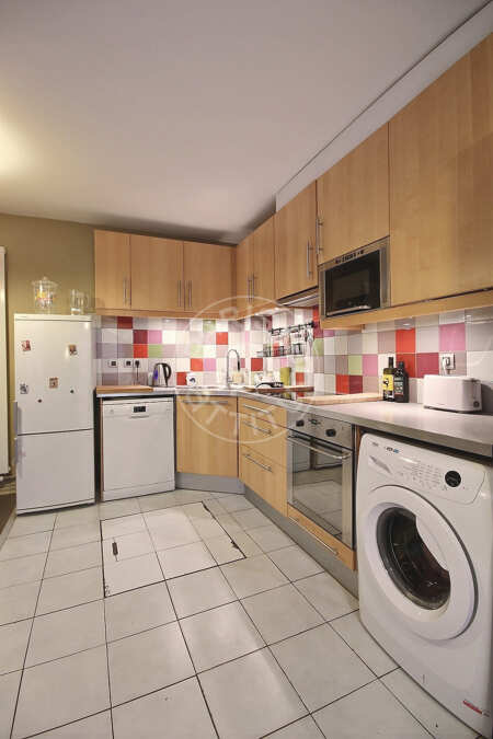 Küche Möblierte wohnung - 70m²  - 2 Zimmer - Place des Fêtes - Paris