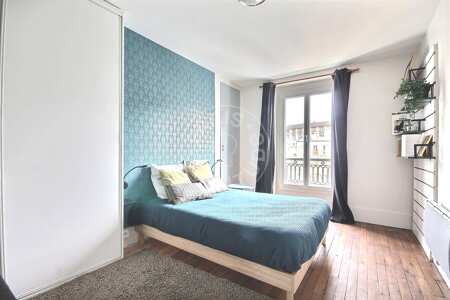 Camera da letto Appartamento arredato - 45m²  - 2 locali - Ménilmontant - Parigi
