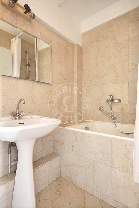 Casa de banho Apartamento mobilado - 45m²  - 1 quarto - Plaisance / Pernety - Paris