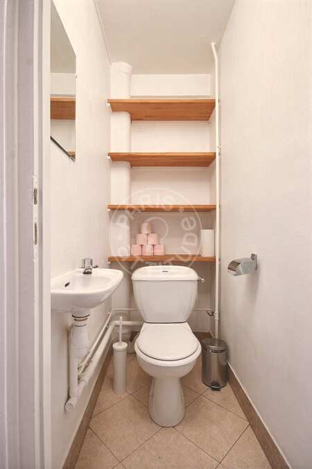 WC Apartamento mobilado - 45m²  - 1 quarto - Plaisance / Pernety - Paris