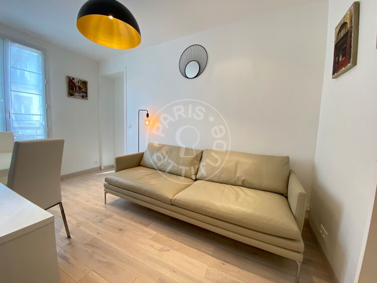 Living room - Furnished 1 bedroom - Paris 75016 - 14247