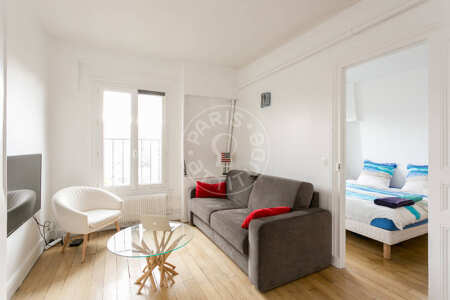 Wohnzimmer Möblierte wohnung - 32m²  - 1 Zimmer - Trocadéro - Paris