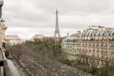 Balkon Möblierte wohnung - 32m²  - 1 Zimmer - Trocadéro - Paris