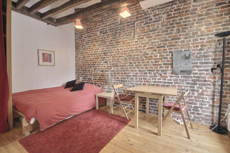 Wohnzimmer Möblierte studio - 19m²  - Oberkampf - Paris