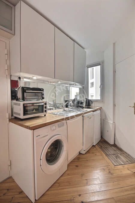 Küche Möblierte studio - 19m²  - Oberkampf - Paris