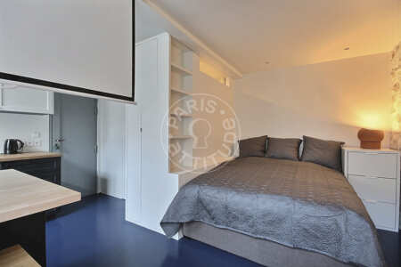 Wohnzimmer Möblierte studio - 21m²  - Montmartre / Place des Abbesses - Paris