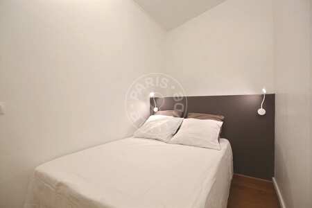Bedroom Furnished apartment - 45m²  - 1 bedroom - Motte-Piquet Grenelle - Paris