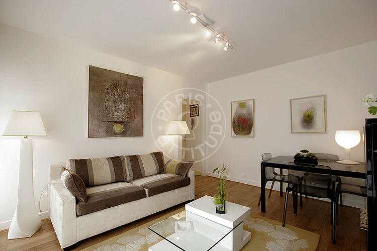 Living room - Furnished 1 bedroom - Paris 75014 - 14273