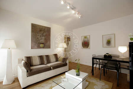 Sala Apartamento mobilado - 37m²  - 1 quarto - Montparnasse - Paris
