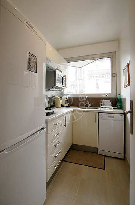 Cozinha Apartamento mobilado - 37m²  - 1 quarto - Montparnasse - Paris
