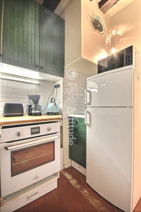 Cozinha Apartamento mobilado - 33m²  - 1 quarto - Châtelet - Paris