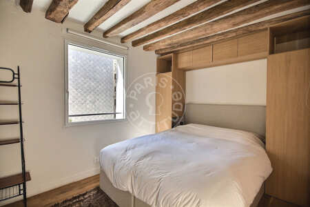 Bedroom Furnished apartment - 30m²  - 1 bedroom - Marx Dormoy - Paris