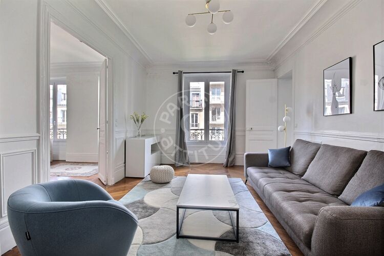 Living room - Furnished 1 bedroom - Paris 75016 - 14283
