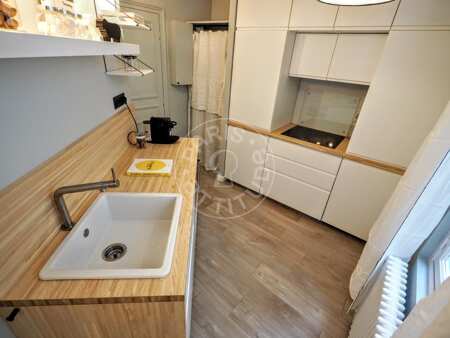 Kitchen Furnished apartment - 34m²  - 1 bedroom - Invalides - Paris