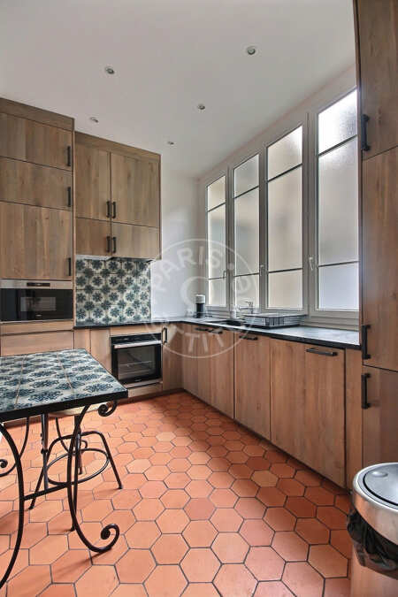 Cozinha Apartamento mobilado - 112m²  - 2 quartos - Notre-Dame de Lorette - Paris