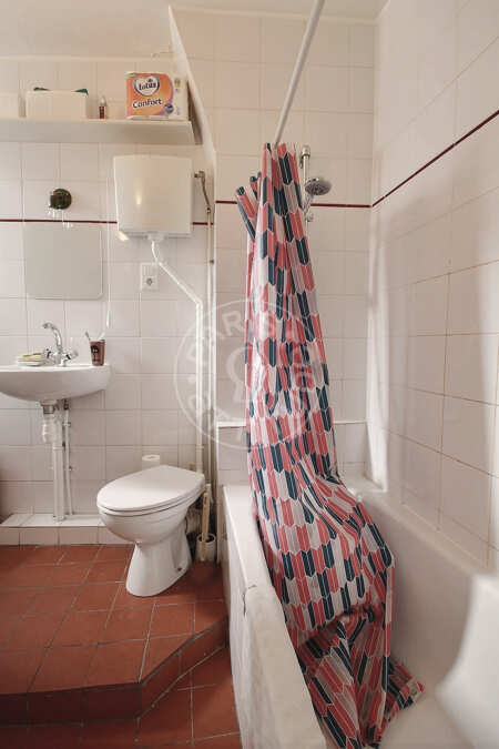 Baño Estudio con alcoba amueblado - 45m²  - Canal de l'Ourcq - París