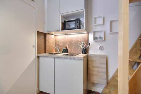 Cucina Monolocale arredato - 13m²  - Temple - Parigi
