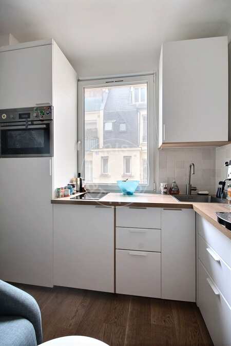 Cozinha Studio mobilado - 20m²  - Commerce - Paris