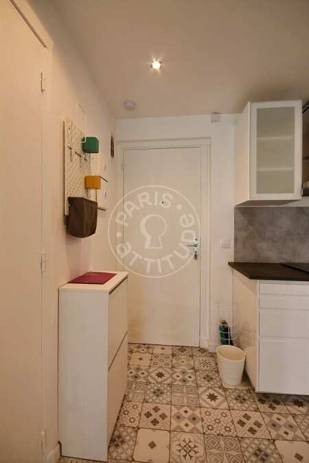 Entrada Apartamento mobilado - 34m²  - 1 quarto - Courbevoie