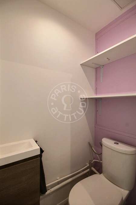 WC Apartamento mobilado - 34m²  - 1 quarto - Courbevoie