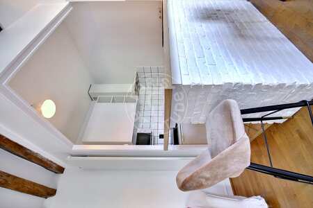 Kitchen Furnished studio - 25m²  - Montorgueil - Paris