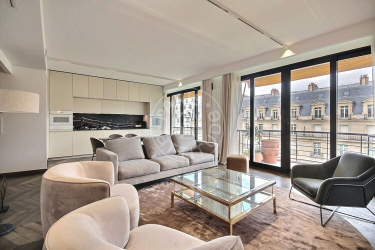 Salon - 2 chambres meublé - Paris 75008 - 14306