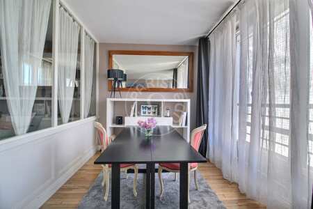 Dining room Furnished apartment - 50m²  - 1 bedroom - Port Royal / Raspail - Paris