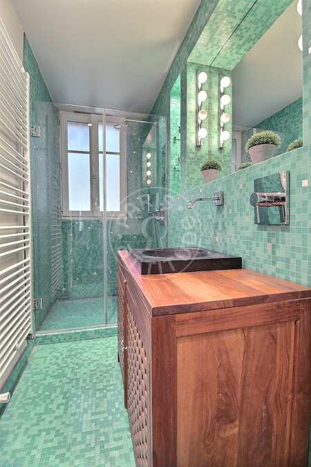 Bathroom Furnished apartment - 50m²  - 1 bedroom - Port Royal / Raspail - Paris