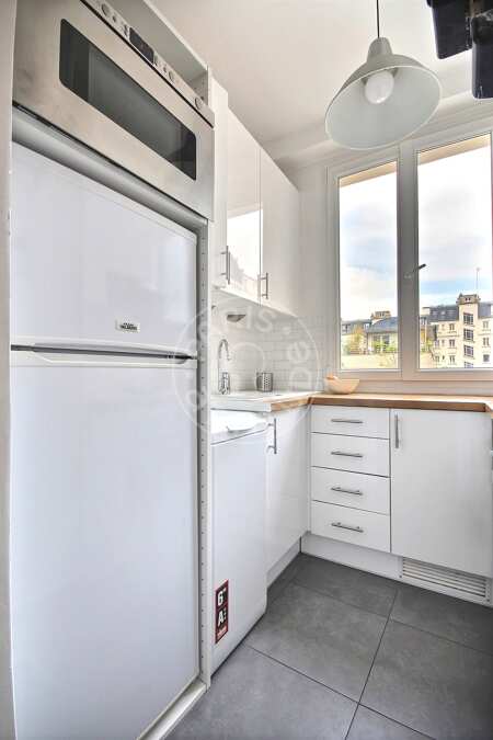 Küche Möblierte wohnung - 57m²  - 2 Zimmer - Jules Joffrin - Mairie du 18ème - Paris
