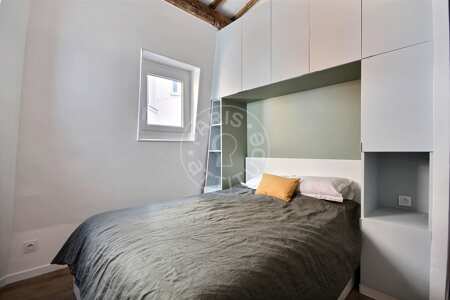 Bedroom Furnished apartment - 37m² - 2 bedrooms - Porte Maillot / Palais des Congrès - Paris