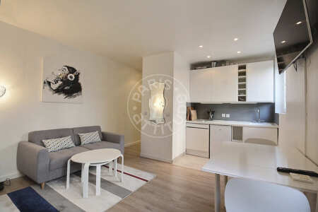 Wohnzimmer Möblierte alkovenwohnung - 30m²  - Marx Dormoy - Paris