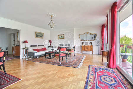 Living room Furnished apartment - 117m²  - 3 bedrooms - Trocadéro - Paris