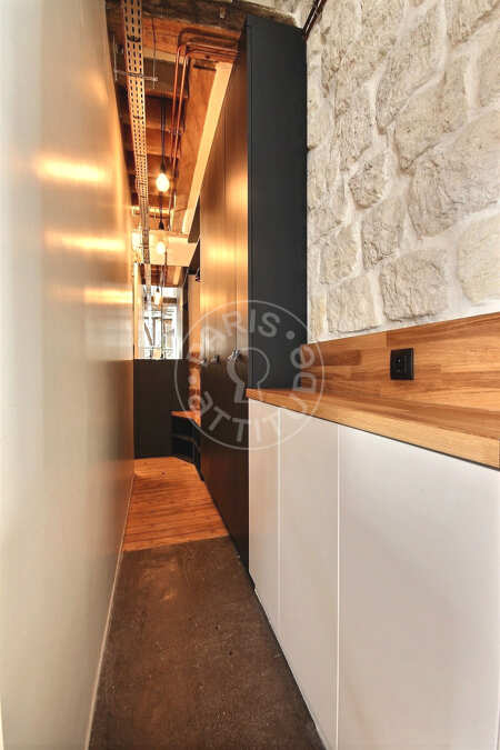 Entrée Studio alcove meublé - 26m²  - Guy Môquet - Paris