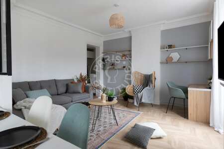 Wohnzimmer Möblierte wohnung - 62m²  - 2 Zimmer - Ecole Militaire / Unesco / Duroc - Paris