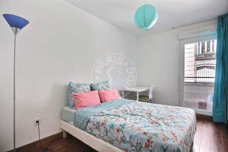Camera da letto Appartamento arredato - 68m²  - 2 locali - Saint-Ouen-sur-Seine