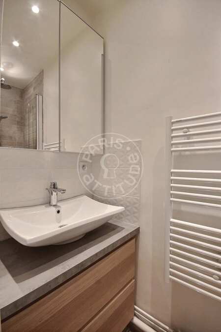 Bathroom Furnished studio - 26m²  - Vincennes