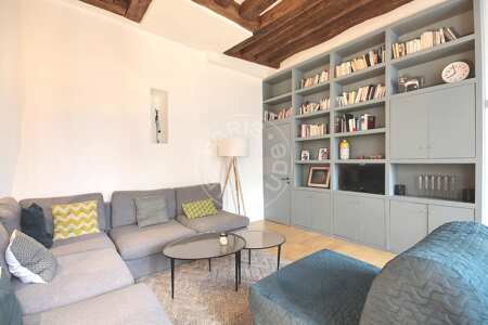 Salón Piso amueblado - 50m²  - 2 dormitorios - Montorgueil - París