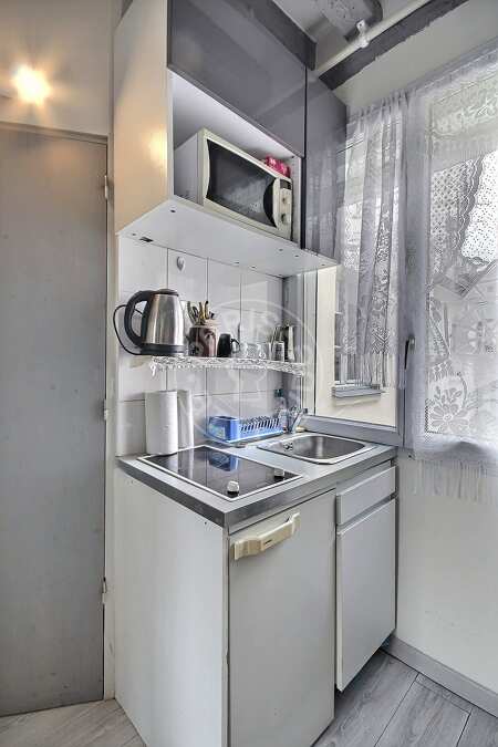 Cocina Estudio amueblado - 12m²  - Ile Saint-Louis - París