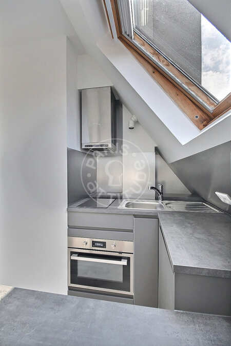 Cozinha Quitinete mobilado - 12m²  - La Muette / Bois de Boulogne - Paris