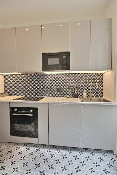 Cuisine Appartement meublé - 47m²  - 1 chambre - Mirabeau - Paris
