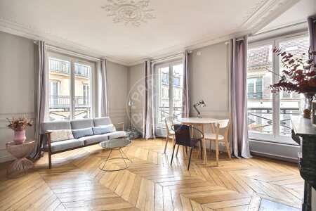 Sala Apartamento mobilado - 53m²  - 2 quartos - Moulin Rouge / Pigalle - Paris